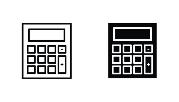 Calculator vecor icon set. Stock vector illustrator. EPS 10