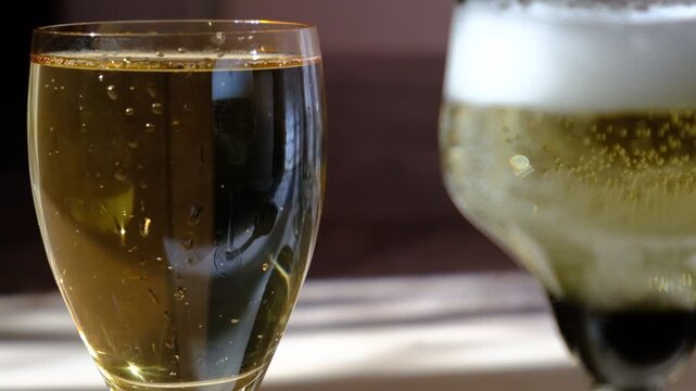 Flute of champagne, prosecco. Bubbles surge upward from the depths, Each bubble catching the light like tiny, fleeting jewels. Rising, shining, popping &mdash; pure celebration in a glass. Happy Holidays!