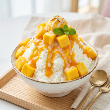 망고 빙수 사진