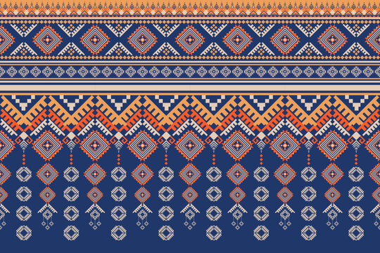 Vintage Abstract Geometric Ethnic Pattern.