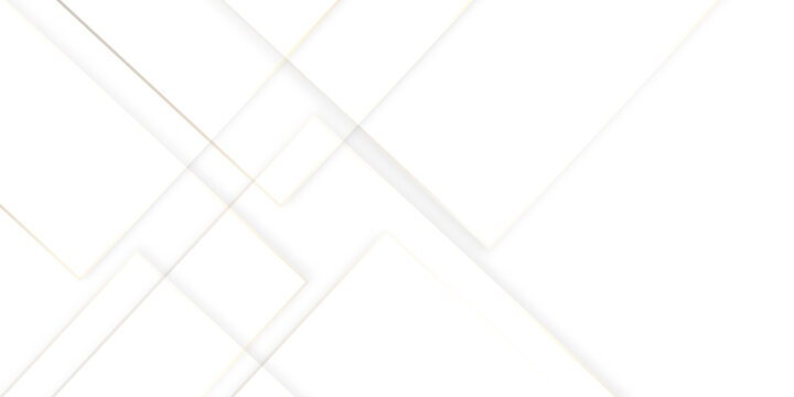 Abstract white background design with layers of textured white transparent material in triangle and squares shapes. White color technology concept geometric line vector white light grey background.