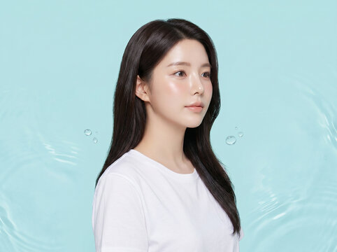 차분한 옆모습의 여성 / Calm Side Portrait Woman