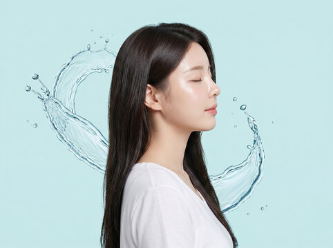 차분한 옆모습의 여성 / Calm Side Portrait Woman