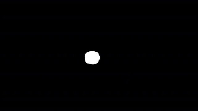 Blank Speech Dialogue animation, white speech bubble, bubble talk cartoon, Animation of Thinking cartoon cloud alpha
