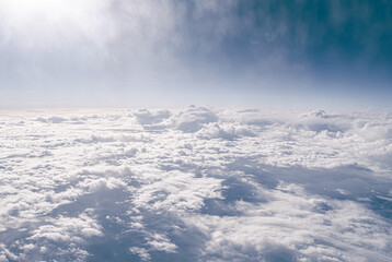 Naklejka premium 上空からの幻想的な雲