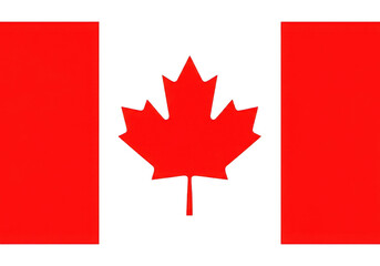Fototapeta premium Official national flag of canada featuring a red maple leaf on white field PNG isolated on transparent background