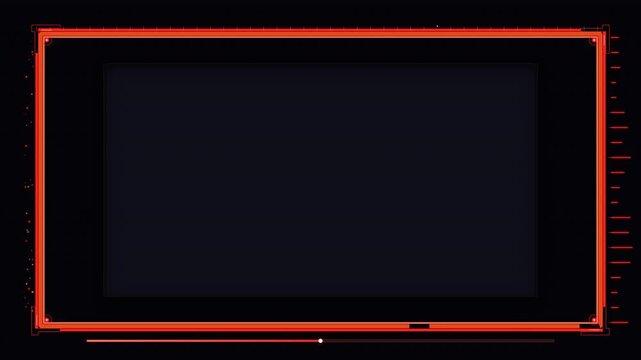 Dynamic motion of neon rectangular frames glowing in dark environment for futuristic animation effect.