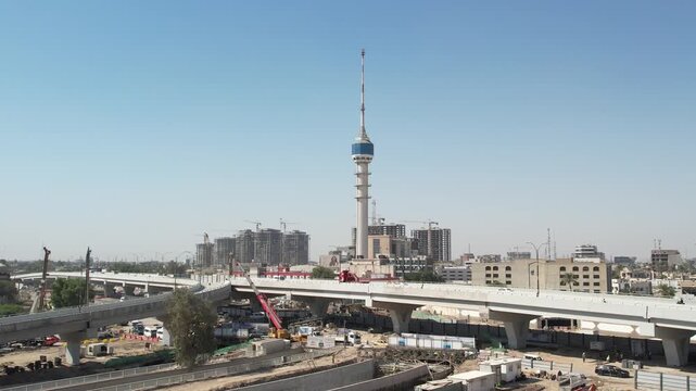 Baghdad Clock Tower at Sunset