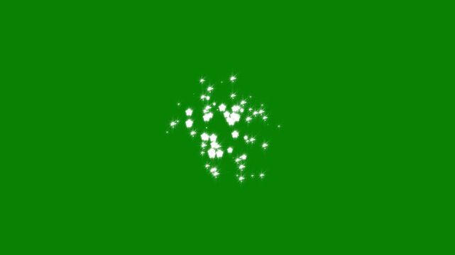 Glitter blast motion explosion animated, glowing glitter  sparkles effect,Magic glitter sparkle trail on  green screen,luxury white glitter sparkles trail . 4k animation video