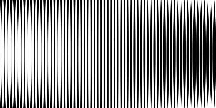 Straight vertical line pattern with halftone gradient effect. Abstract monochrome background featuring parallel stripes in black and white creating optical texture.