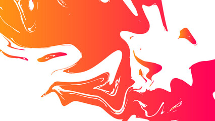 Obraz premium Vibrant liquid marble background, abstract orange and pink swirl vector, fluid paint splash texture, modern artistic flow for web design