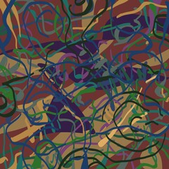 Abstract image for printing - digital painting. The picture is painted by hand on a tablet. © neurostructure