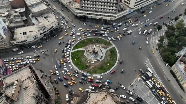 Baghdad Drone Shots Aerial View