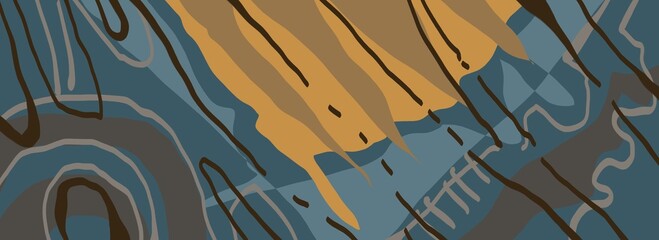 Abstract image for printing - digital painting. The picture is painted by hand on a tablet. © neurostructure