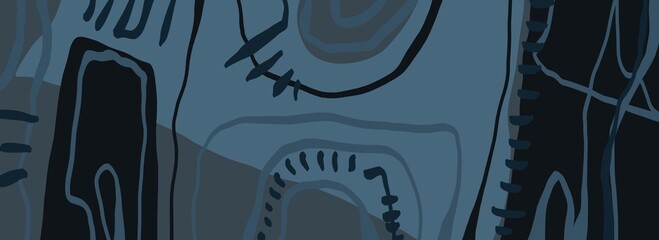Abstract image for printing - digital painting. The picture is painted by hand on a tablet. © neurostructure