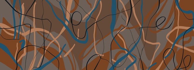 Abstract image for printing - digital painting. The picture is painted by hand on a tablet. © neurostructure
