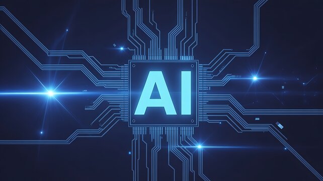 Futuristic Technology web background, Innovation background. Artificial Intelligence (AI) concept.