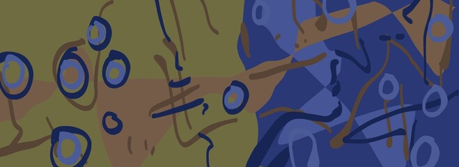 Abstract image for printing - digital painting. The picture is painted by hand on a tablet. © neurostructure