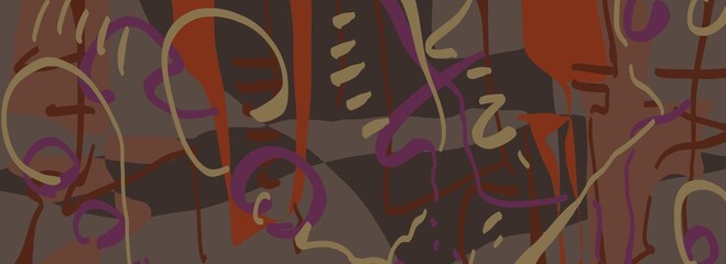 Abstract image for printing - digital painting. The picture is painted by hand on a tablet. © neurostructure