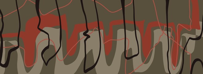 Abstract image for printing - digital painting. The picture is painted by hand on a tablet. © neurostructure