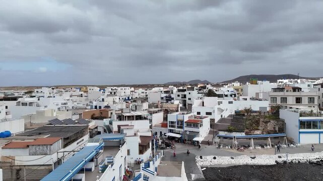 village d'El Cotillo sur l'&icirc;le de Fuerteventura aux canaries
