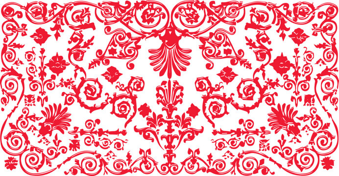 Colorful ornament flower art style design