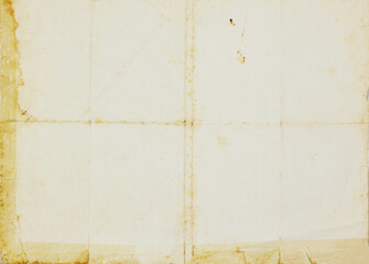 Fototapeta premium Aged Vintage Paper Texture Background With Stains and Creases for Retro Design and Art Projects