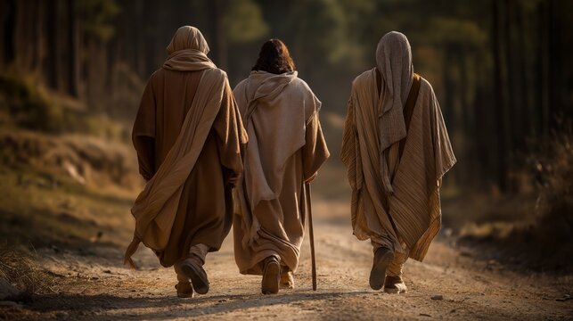 Jesus walks with the disciples on the road to Emmaus, showing how hope can return when God&rsquo;s truth is finally recognized and understood
