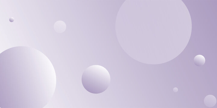 Abstract Purple Spheres Background With Soft Gradient Circles and Minimal Bokeh Design