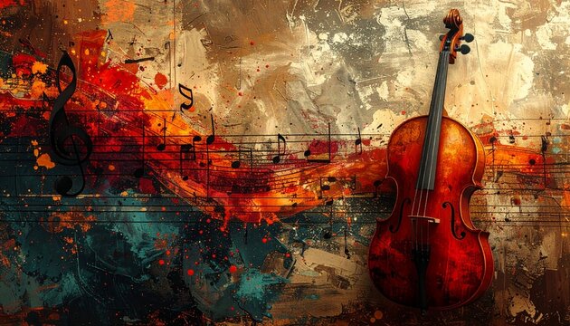 grunge music background