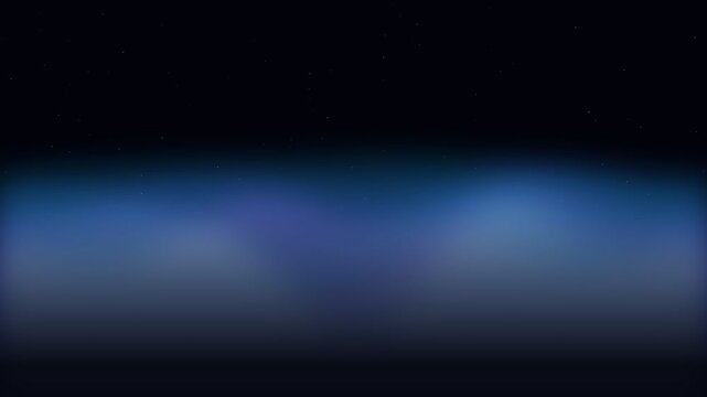 Dynamic cosmic glow light beam, soft nebula background with drifting teal blue purple gradient and subtle star field, cinematic slow panning motion across dark space, representing futuristic technolog