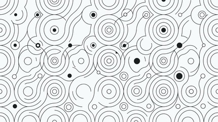 Naklejka premium Icon pack features various circles and lines in a detailed illustration.