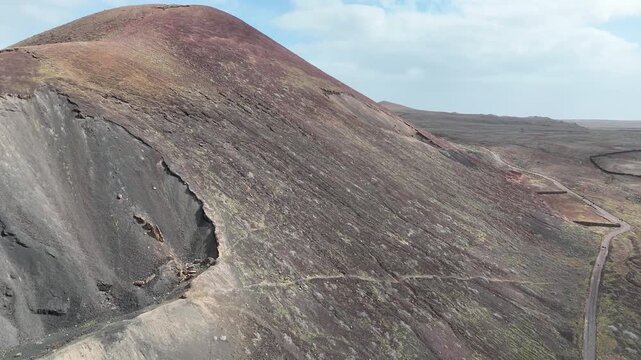 survol de volcans sur l'ile de Fuerteventura aux canaries