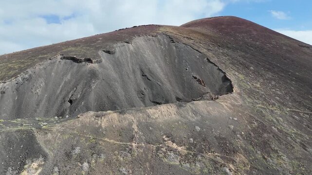 survol de volcans sur l'ile de Fuerteventura aux canaries