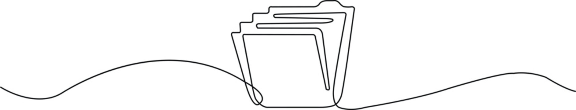 Black line art of stacked paper cups on wavy lines coffee drink