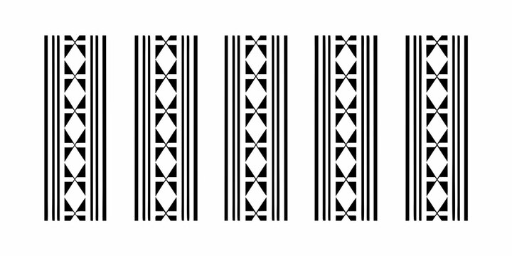 Linear Barcode Pattern On White Background Standard Code Representation