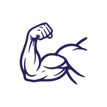 silhouette of a muscel
