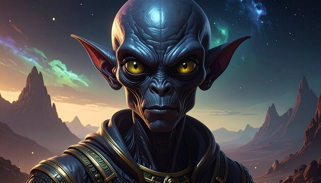 alien in the space