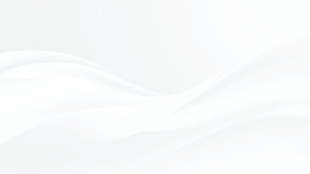 White abstract wave design element for graphic resources and backgrounds smooth curves