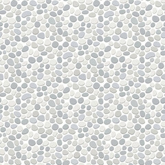 Obraz premium Seamless pattern of smooth gray river stones and pebbles background.