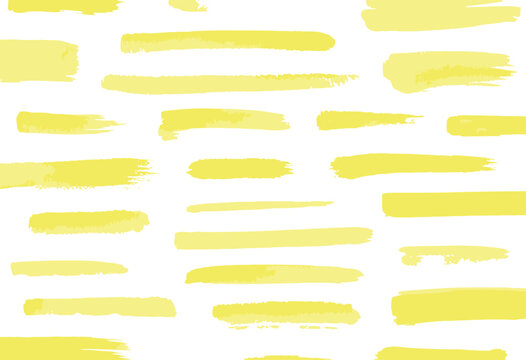 yellow highlight marker lines, highlighters pen acid strokes with underline brush effects, scribble permanent marker textures and neoteric modern stationery design elements.