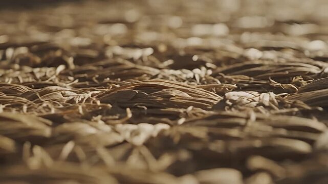 Closeup macro shot of woven natural fibers texture background 3.