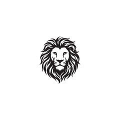 Obraz premium Elegant Wild Lion Line Vector