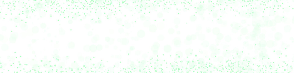 Abstract green dots on transparent background, pattern of small particles, digital design element, modern texture. © MatStudio