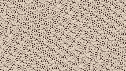 Sand beige soccer ball seamless pattern © Manu