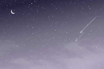 Obraz premium Serene night sky with stars