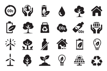 Fototapeta premium A vast array of blue and grey industrial icons representing manufacturing and logistics processes