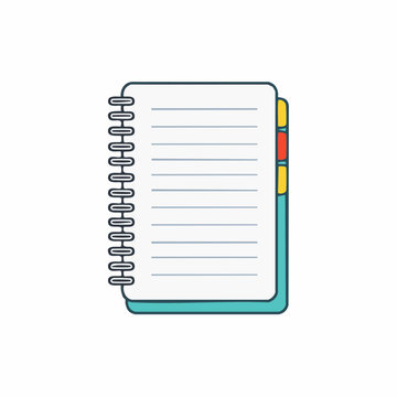 Spiral Notebook with Lined Pages and Tabs