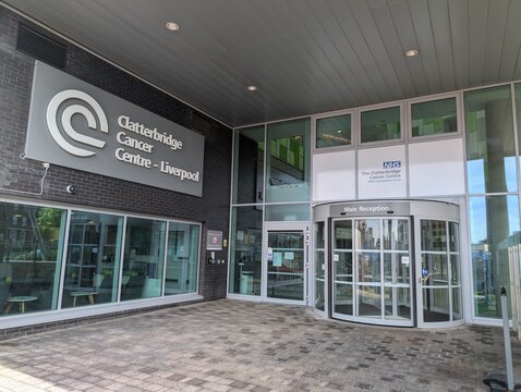 Liverpool Merseyside UK May 23 2026 Clatterbridge Cancer Centre entrance an NHS Trust specialist in the treatment and research of cancer making every patient feel in control of there treatment.