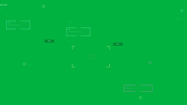 Magenta oval pulsing causing HUD sliding and brackets forming, marking target on transparent canvas